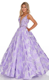 2 of 12 Rachel Allan 7058 Dress Lilac