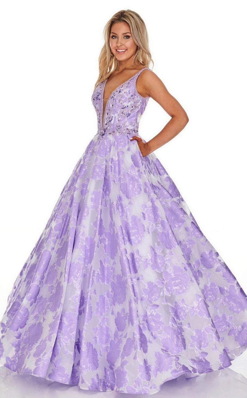 Rachel Allan 7058 Dress Lilac