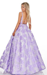 5 of 12 Rachel Allan 7058 Dress Lilac