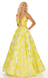 3 of 12 Rachel Allan 7058 Dress Yellow