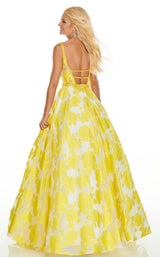 6 of 12 Rachel Allan 7058 Dress Yellow