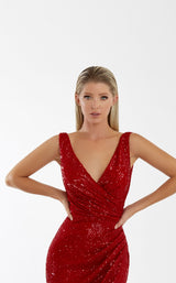 2 of 3 Nicole Bakti 7059 Dress Red