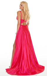 3 of 8 Rachel Allan 7059 Dress Magenta