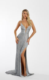 1 of 5 Nicole Bakti 7061 Dress Platinum