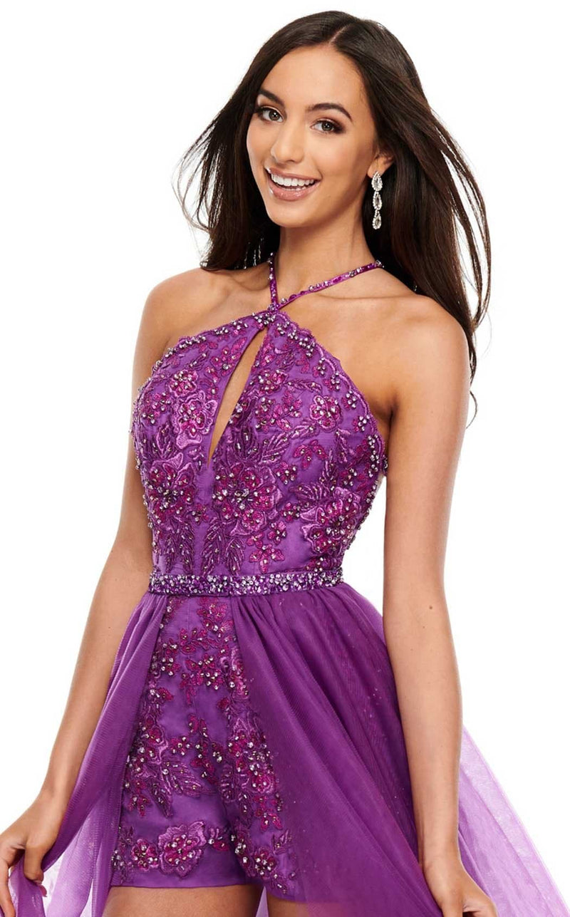 Rachel Allan 7070 Dress Violet