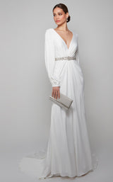 3 of 5 Alyce 7070 Dress Diamond-White