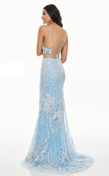 4 of 10 Rachel Allan 7072 Dress Powder-Blue