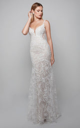 2 of 3 Alyce 7077 Dress Ivory-Light-Latte
