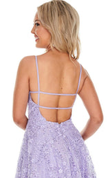 12 of 12 Rachel Allan 7078 Dress Lilac