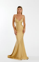 1 of 5 Nicole Bakti 7080 Dress Gold