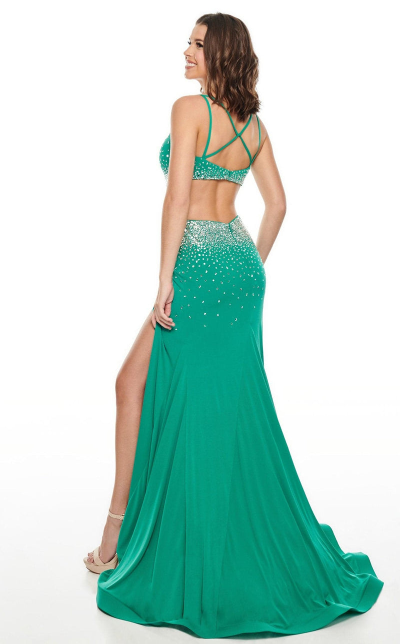 Rachel Allan 7081 Dress Jade