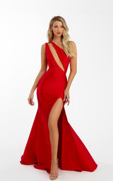 1 of 3 Nicole Bakti 7083 Dress Red
