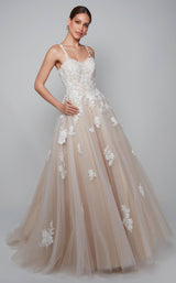 2 of 4 Alyce 7084 Dress Ivory-Light-Latte