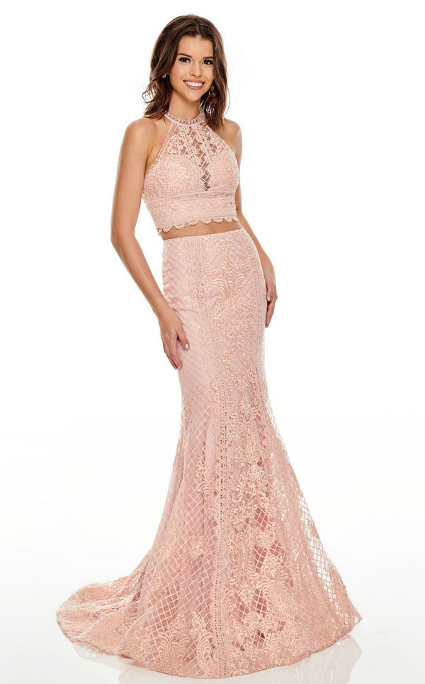 Rachel Allan 7088 Dress Blush