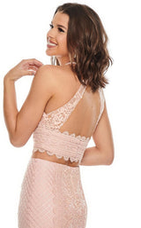 10 of 11 Rachel Allan 7088 Dress Blush