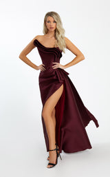 1 of 3 Nicole Bakti 7089 Dress Plum