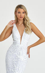 3 of 4 Nicole Bakti 7091 Dress Ivory