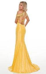 Rachel Allan 7091 Dress Yellow