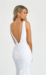 4 of 4 Nicole Bakti 7091 Dress Ivory