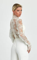 4 of 4 Nicole Bakti 7092 Jumpsuit White