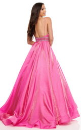 4 of 12 Rachel Allan 7094 Dress Fuchsia