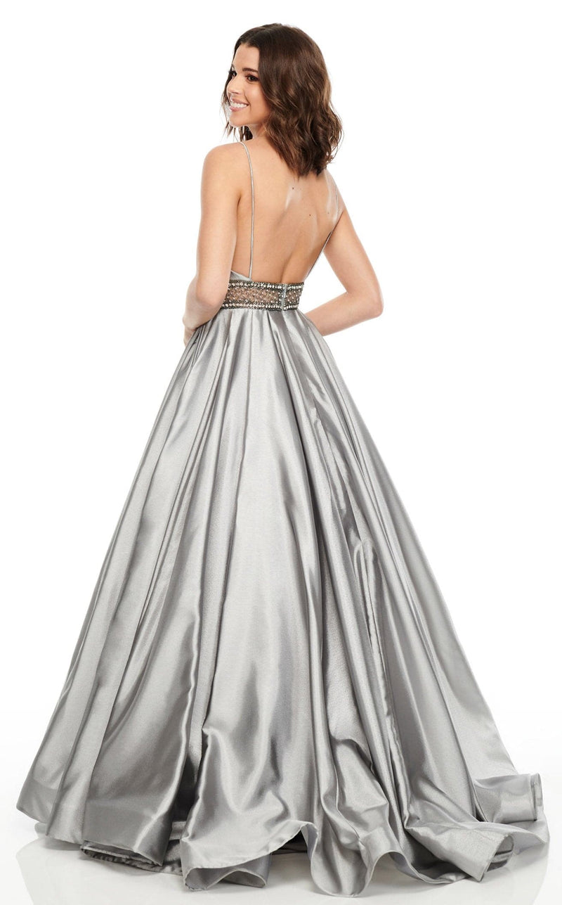 Rachel Allan 7094 Dress Gunmetal