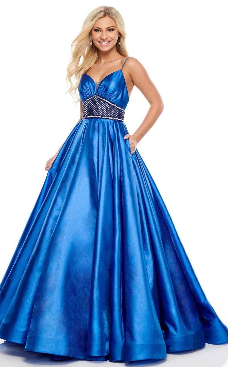 Rachel Allan 7094 Dress Royal