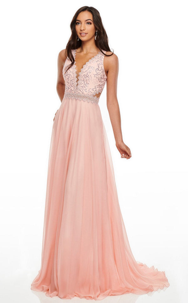 Rachel Allan 7097 Dress Blush