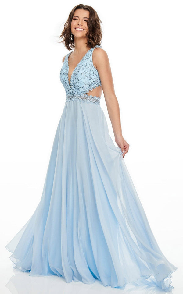 Rachel Allan 7097 Dress Powder-Blue