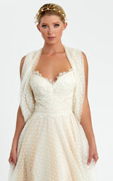 3 of 4 Nicole Bakti 7098 Dress White-Ivory