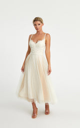 2 of 4 Nicole Bakti 7098 Dress White-Ivory