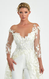 2 of 2 Nicole Bakti 7099 Jumpsuit White