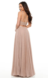 5 of 12 Rachel Allan 7099 Dress Rose-Gold