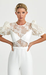 2 of 2 Nicole Bakti 7100 Jumpsuit White