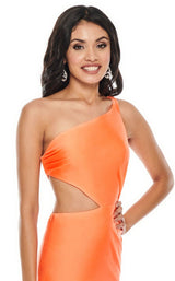 8 of 12 Rachel Allan 7100 Dress Tangerine