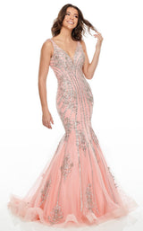 1 of 10 Rachel Allan 7103 Dress Blush