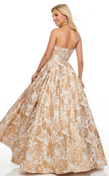 3 of 8 Rachel Allan 7104 Dress Gold