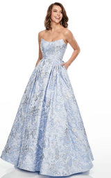 2 of 8 Rachel Allan 7104 Dress Periwinkle