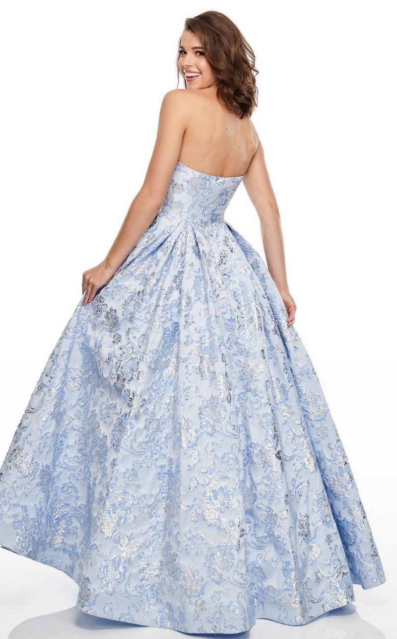 Rachel Allan 7104 Dress Periwinkle