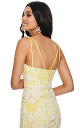 12 of 12 Rachel Allan 7105 Dress Yellow-White