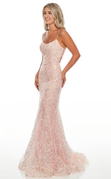 1 of 8 Rachel Allan 7112 Dress Blush