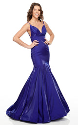 1 of 12 Rachel Allan 7114 Dress Royal