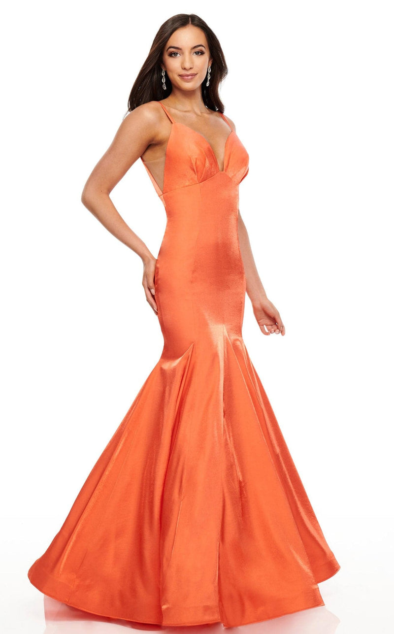 Rachel Allan 7114 Dress Tangerine