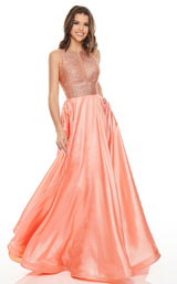 Rachel Allan 7116 Dress Coral