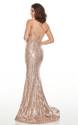 4 of 8 Rachel Allan 7121 Dress Rose-Gold