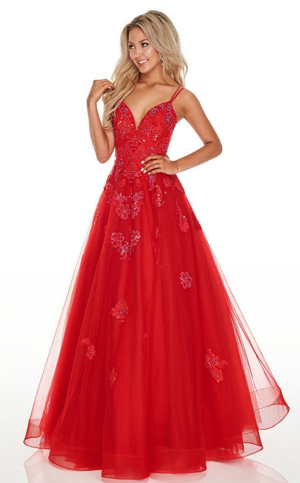 Rachel Allan 7122 Dress Red