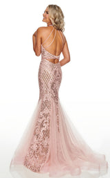 6 of 16 Rachel Allan 7123 Dress Blush