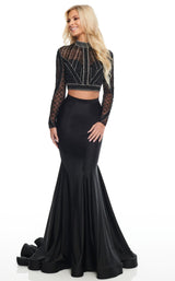 1 of 12 Rachel Allan 7128 Dress Black