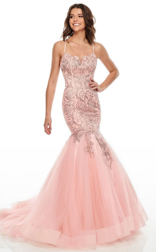 Rachel Allan 7132 Dress Blush