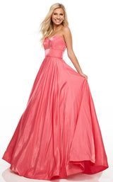 1 of 17 Rachel Allan 7139 Dress Coral